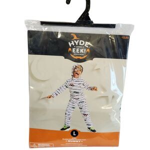 Hyde and Eek Boutique Kids Size Large 10-12 Mummy Costume Halloween New Glows